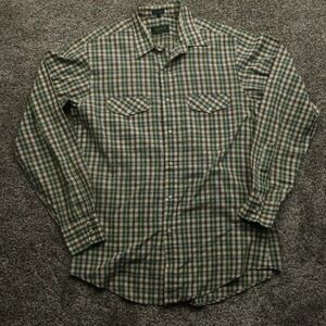 Resilio Sportswear Button‎ Up Shirt Men's Medium Plaid Long Sleeve Casual